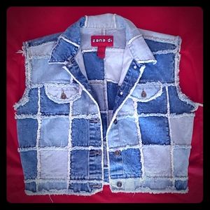 Denim cut off jacket